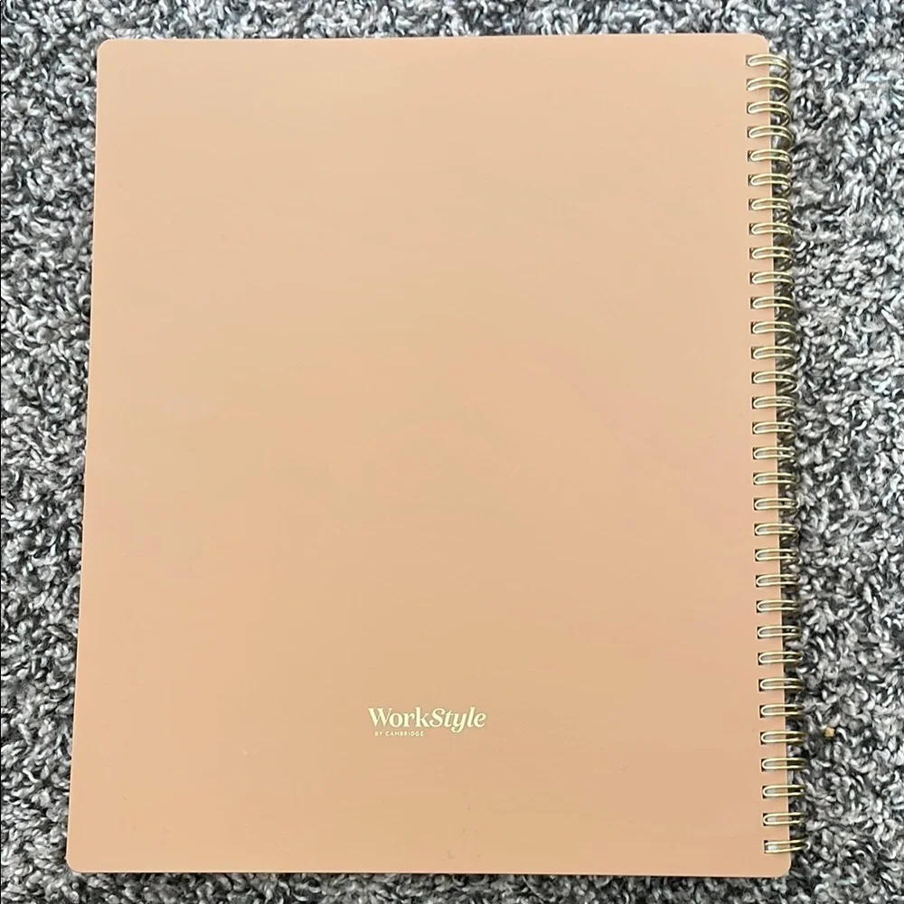 Cambridge Tan Weekly/Monthly Monthly Agenda/Planner